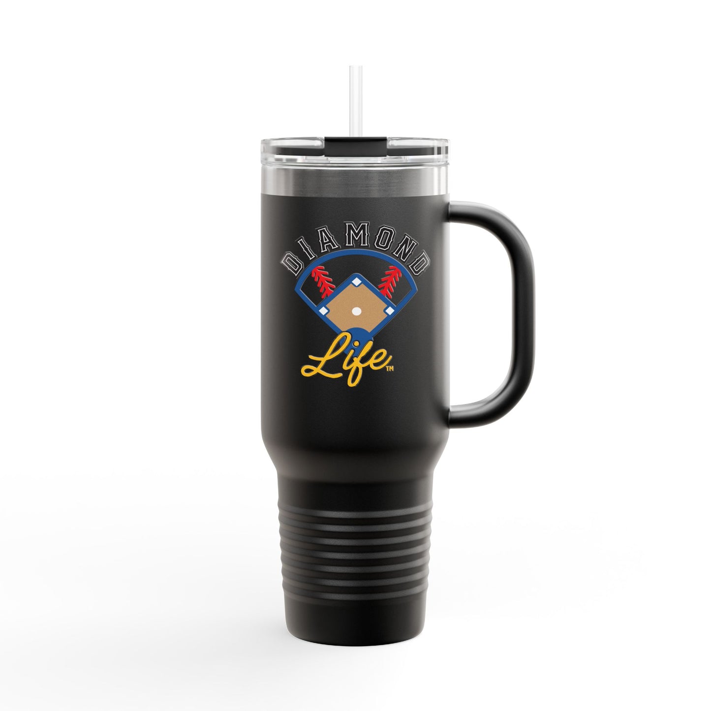 Diamond Life Insulated Travel Mug, 40oz - Perfect for Baseball Fans