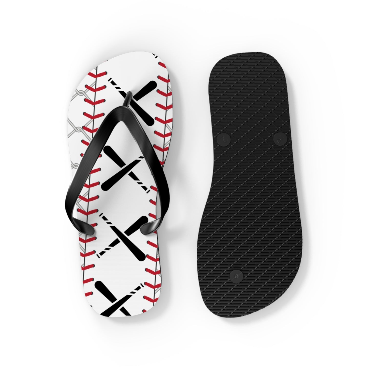 Baseball-Inspired Flip Flops - Perfect for Sports Lovers & Summer Fun
