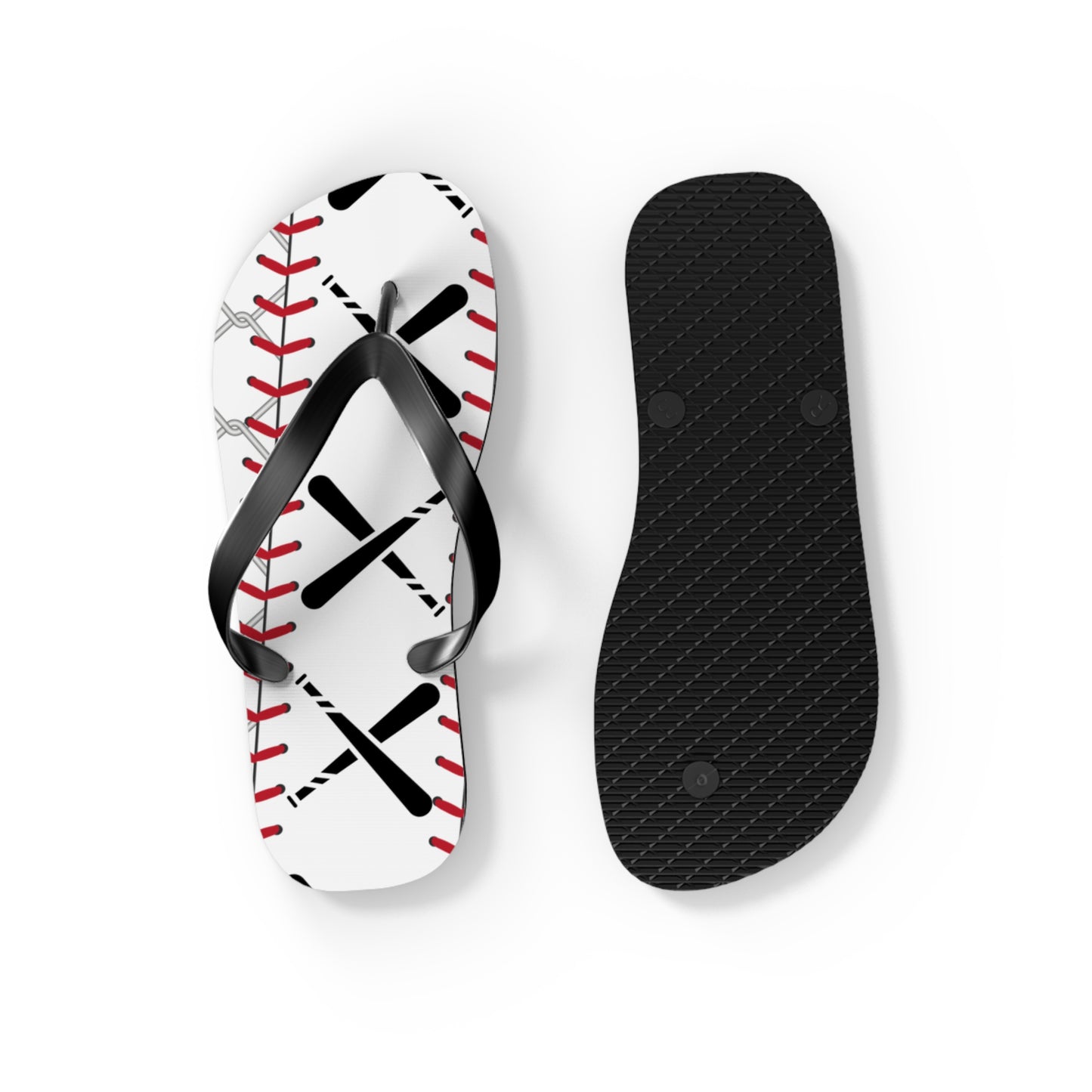 Baseball-Inspired Flip Flops - Perfect for Sports Lovers & Summer Fun