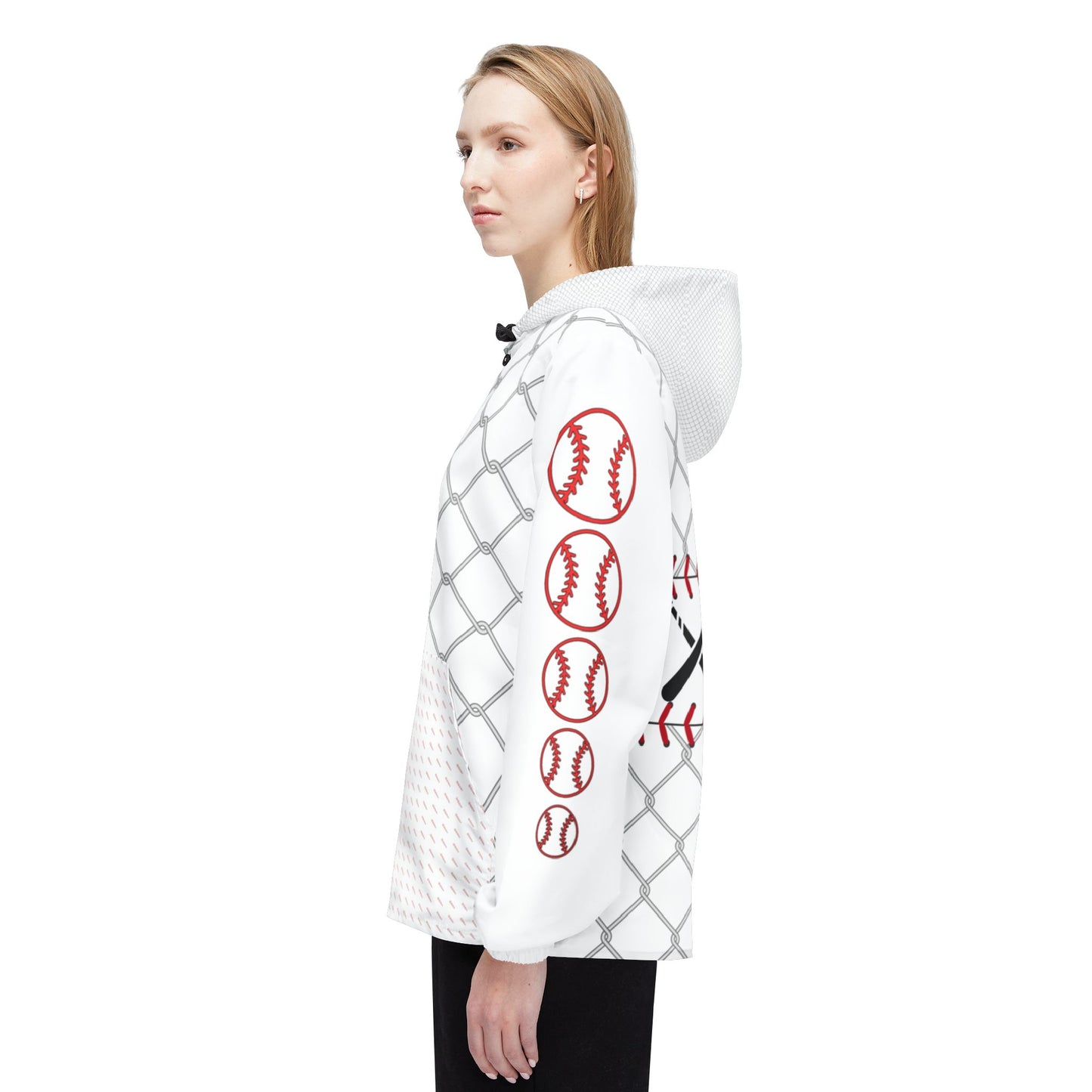 Cage Life Baseball-Inspired Windbreaker Jacket for Active Lifestyles