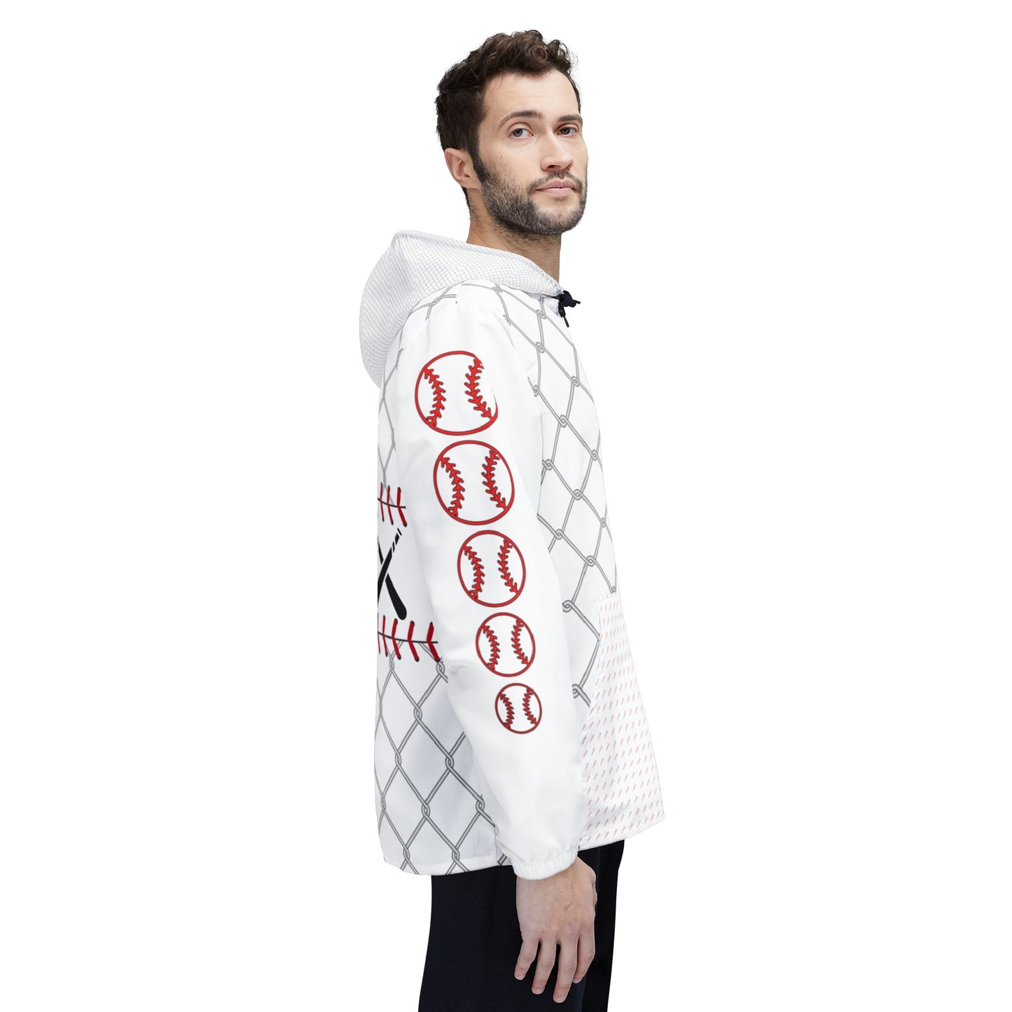 Cage Life Baseball-Inspired Windbreaker Jacket for Active Lifestyles