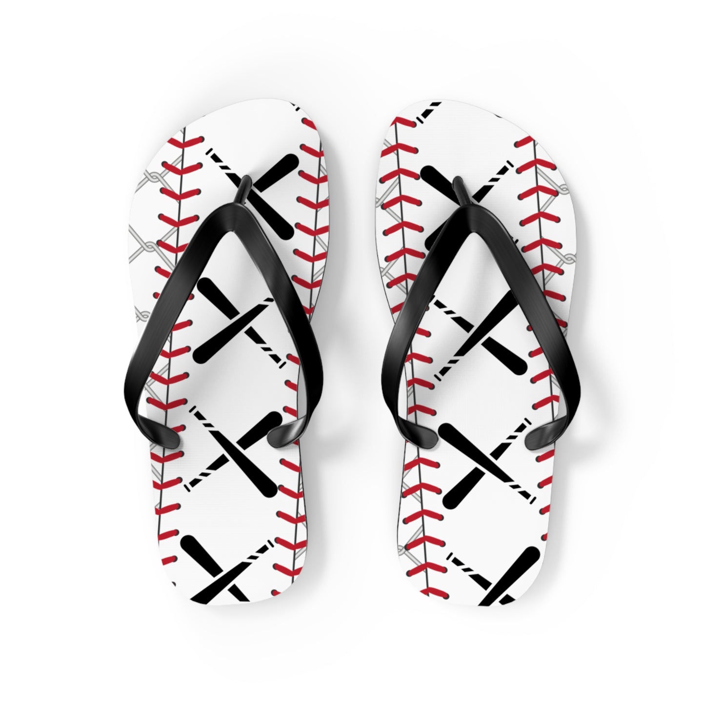 Baseball-Inspired Flip Flops - Perfect for Sports Lovers & Summer Fun