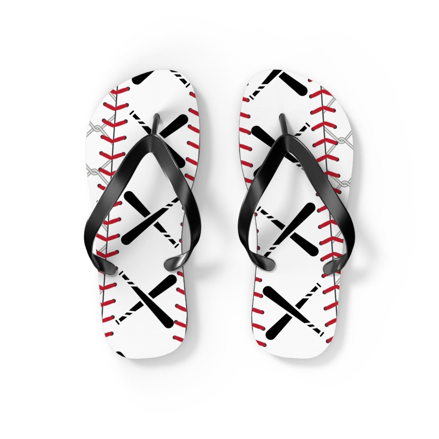 Baseball-Inspired Flip Flops - Perfect for Sports Lovers & Summer Fun