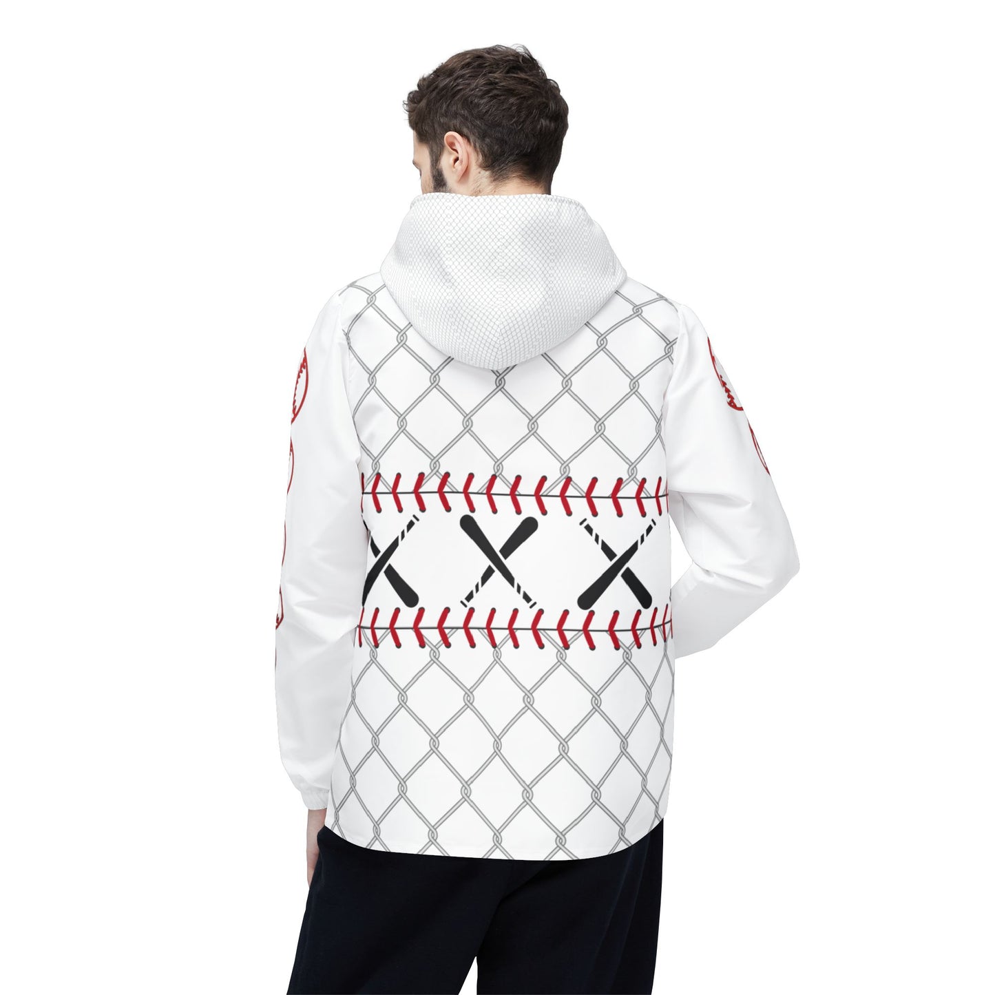 Cage Life Baseball-Inspired Windbreaker Jacket for Active Lifestyles