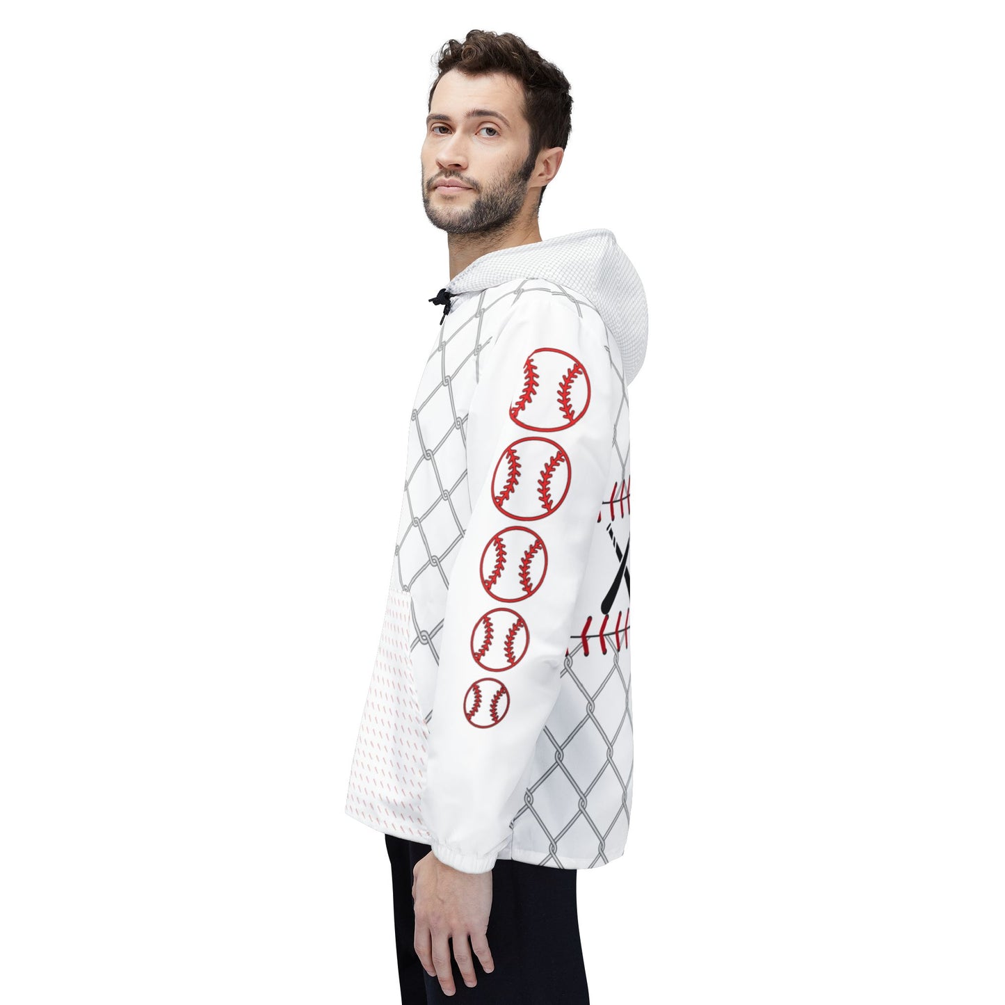 Cage Life Baseball-Inspired Windbreaker Jacket for Active Lifestyles