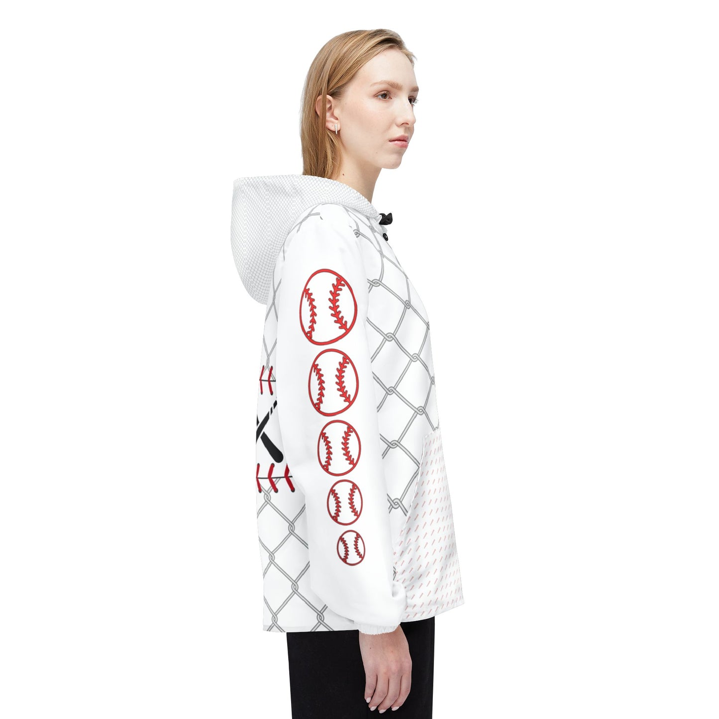 Cage Life Baseball-Inspired Windbreaker Jacket for Active Lifestyles