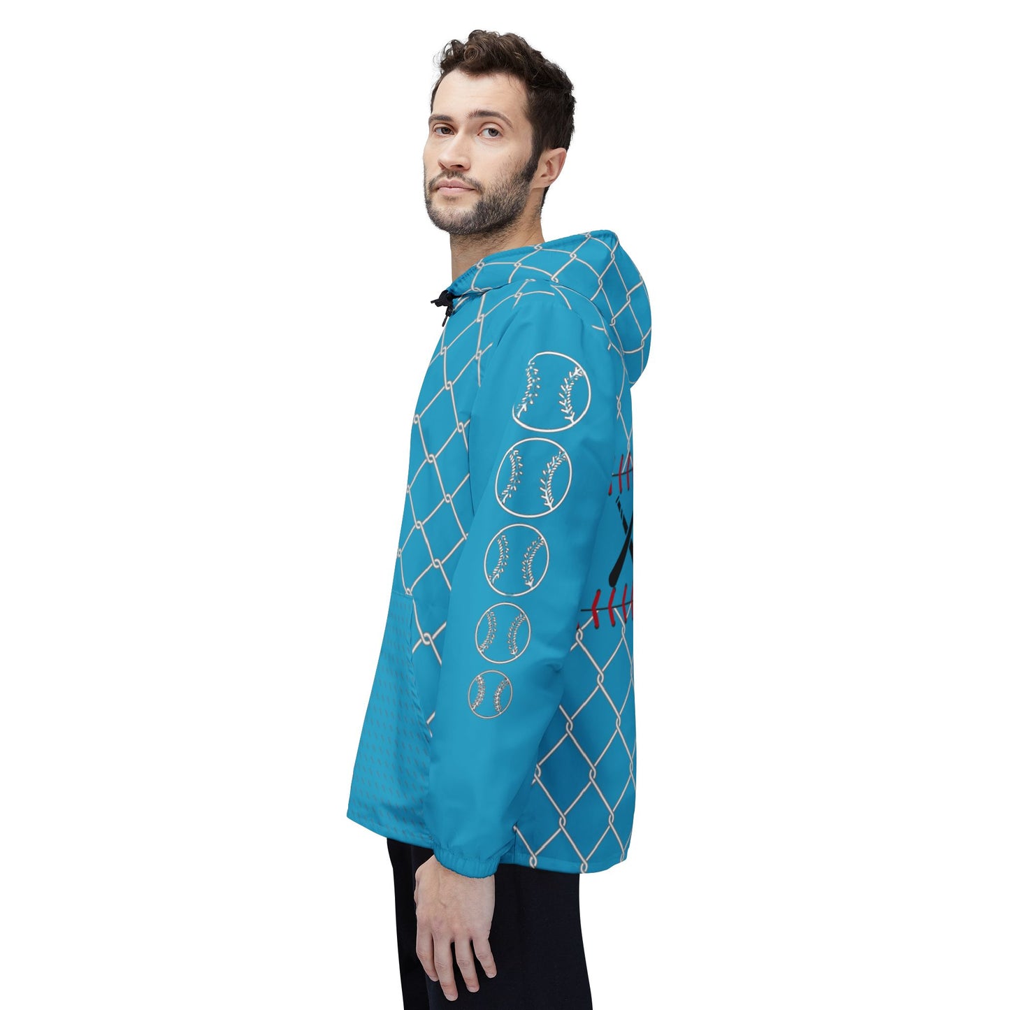 Cage Life Baseball-Inspired Windbreaker Jacket for Active Lifestyles