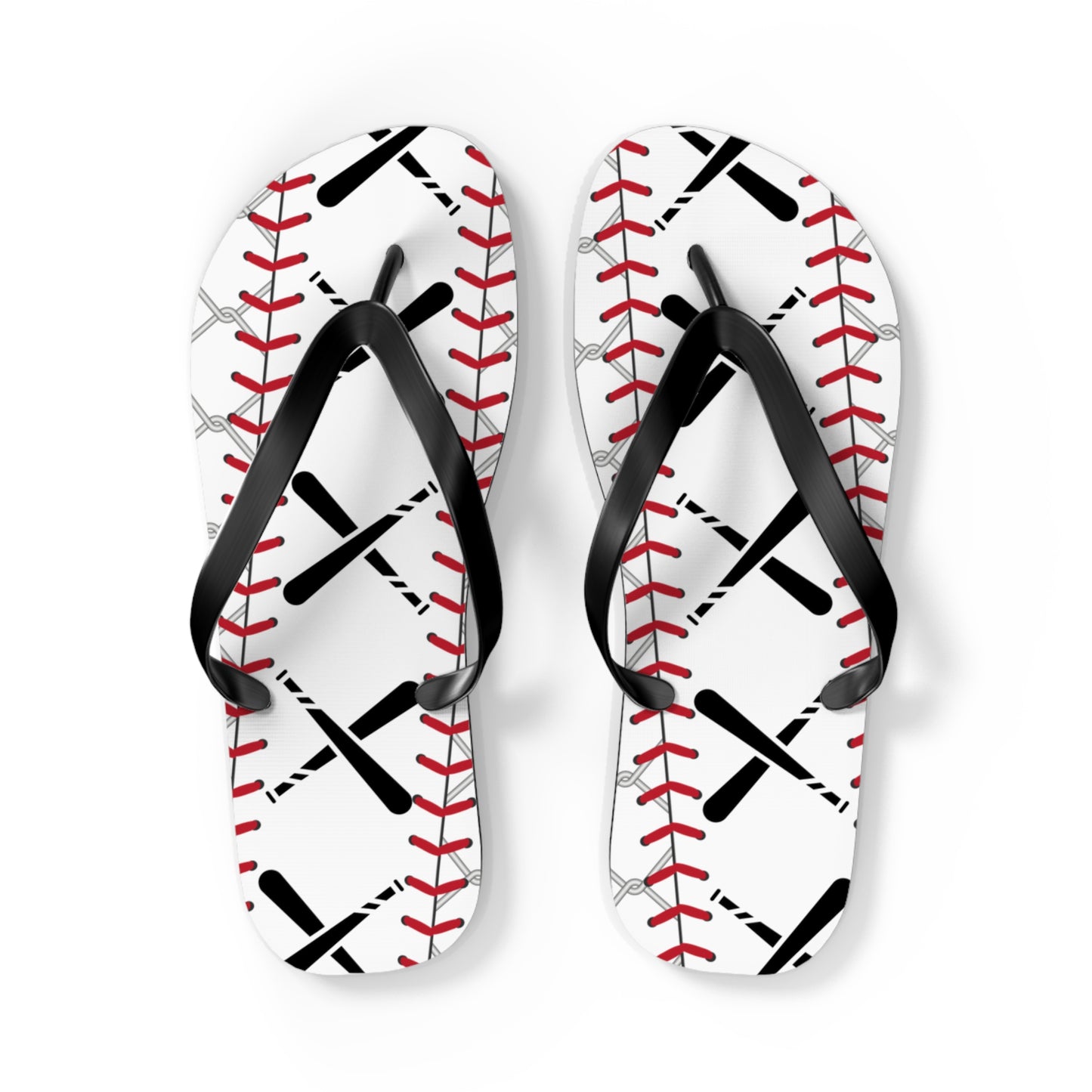 Baseball-Inspired Flip Flops - Perfect for Sports Lovers & Summer Fun