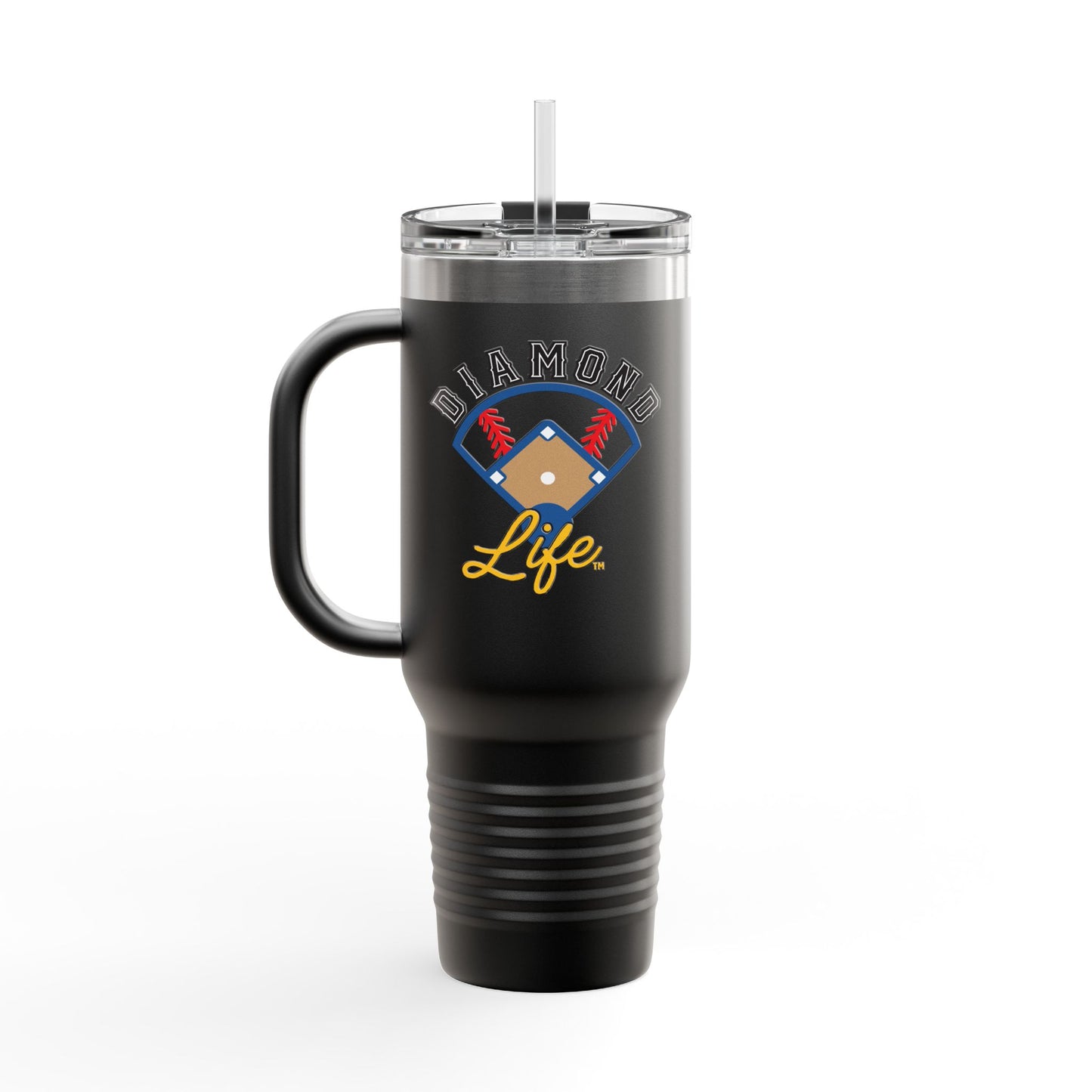 Diamond Life Insulated Travel Mug, 40oz - Perfect for Baseball Fans