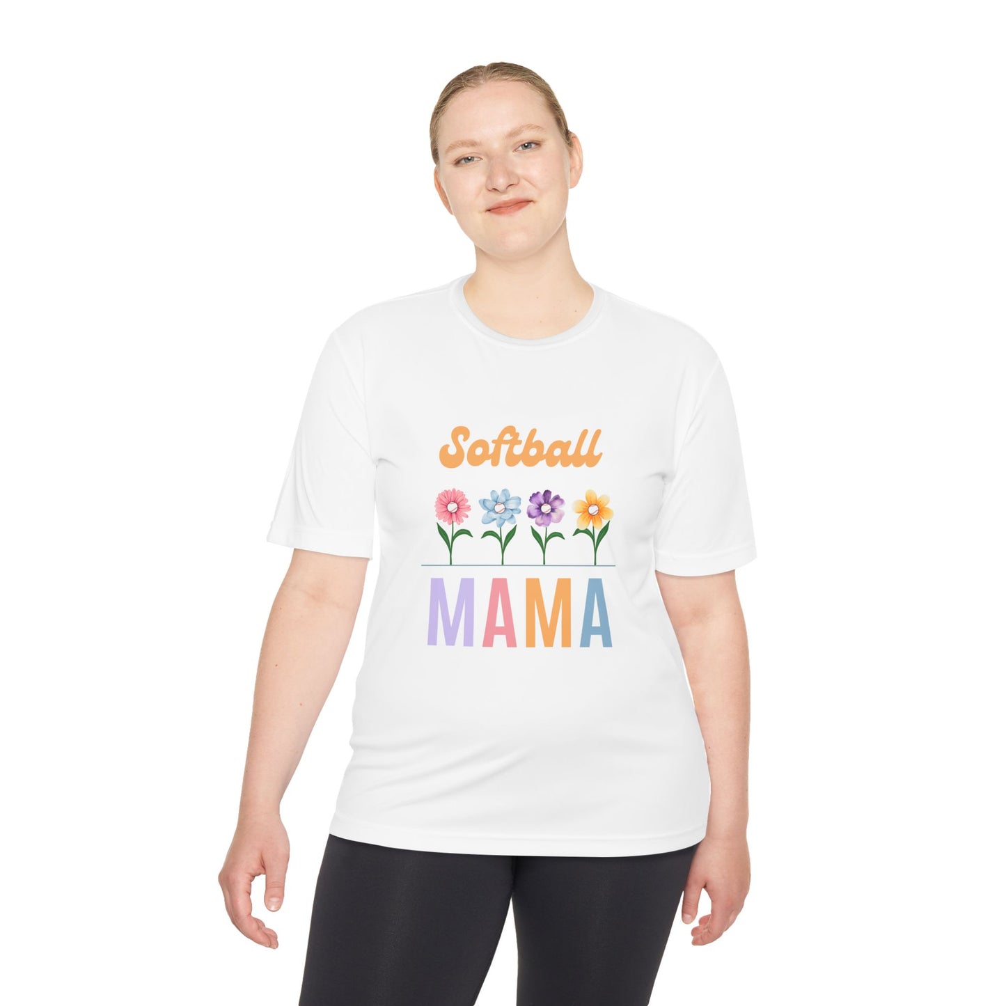 Softball Mama Tee - Moisture Wicking Shirt