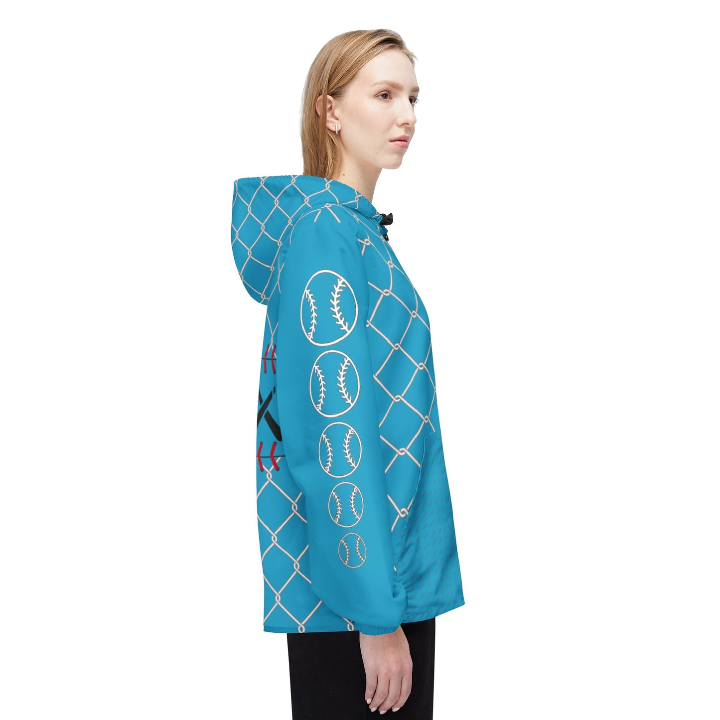 Cage Life Baseball-Inspired Windbreaker Jacket for Active Lifestyles