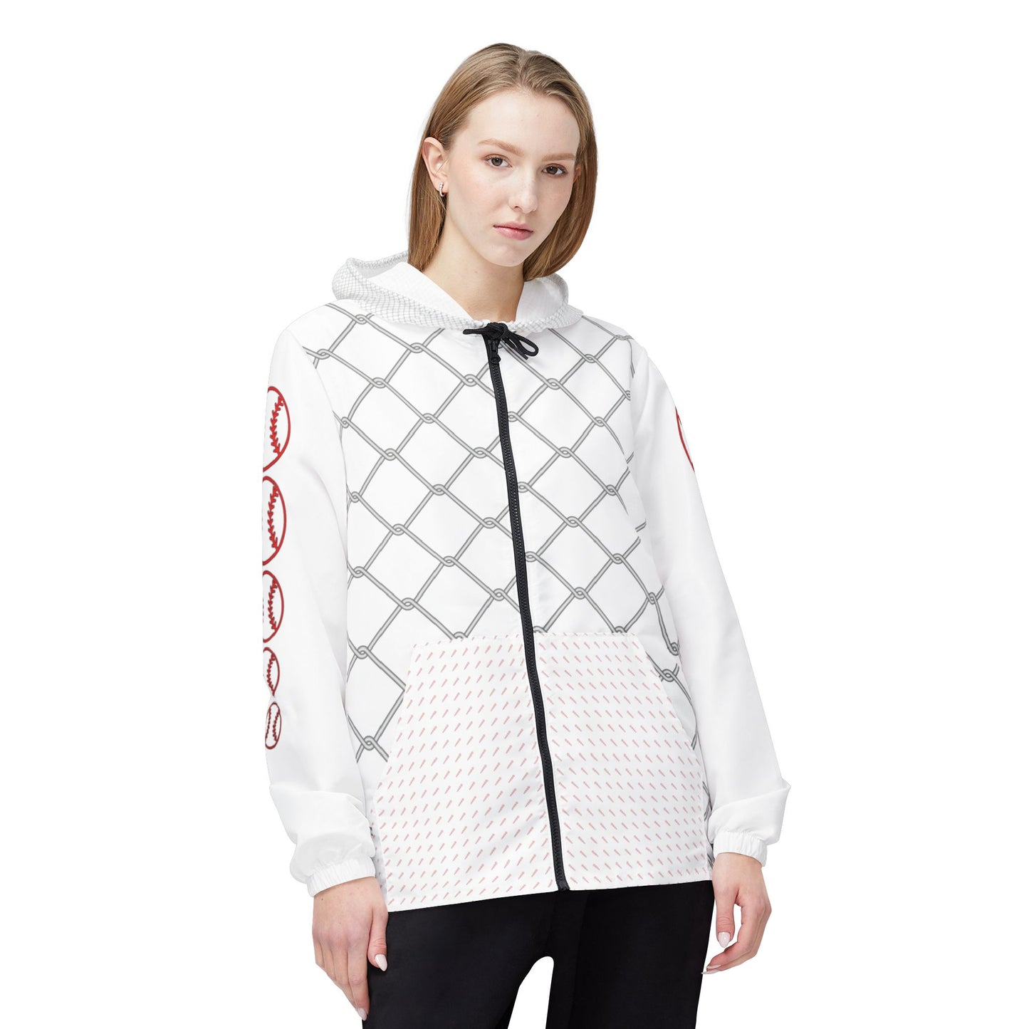 Cage Life Baseball-Inspired Windbreaker Jacket for Active Lifestyles