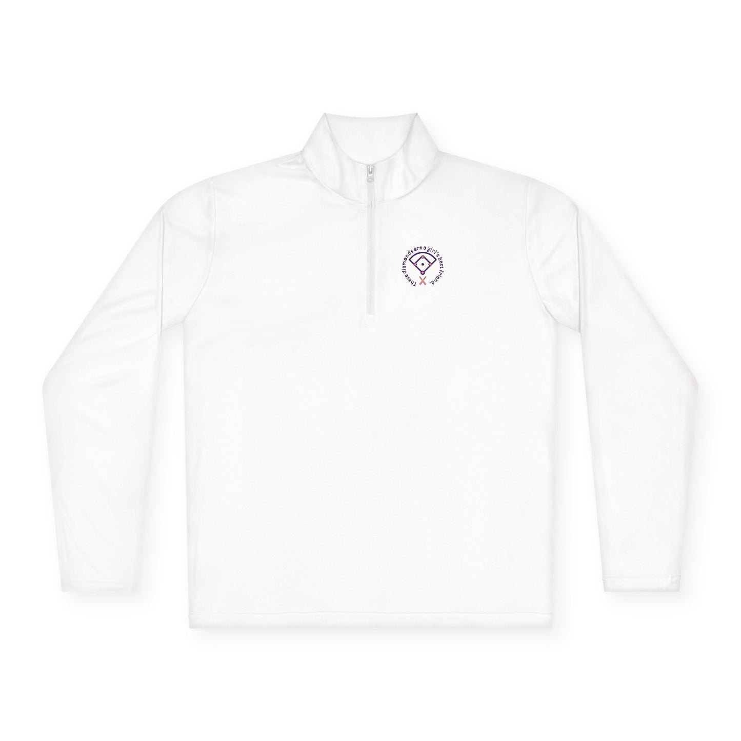 These Diamonds Are a Girl's Best Friend - Unisex Quarter-Zip Pullover