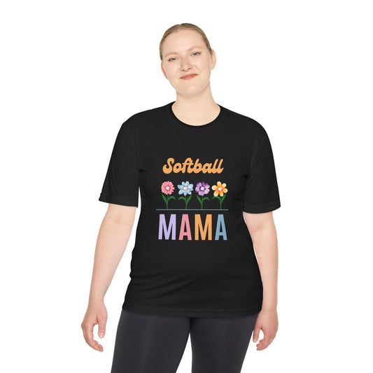 Softball Mama Tee - Moisture Wicking Shirt