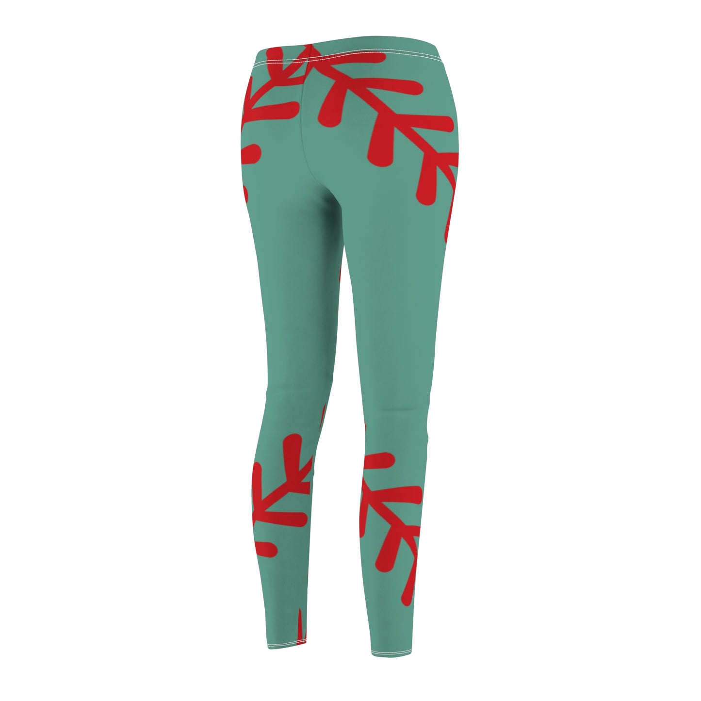 Teal Baseball/Softball Leggings — Women's All-Over Print