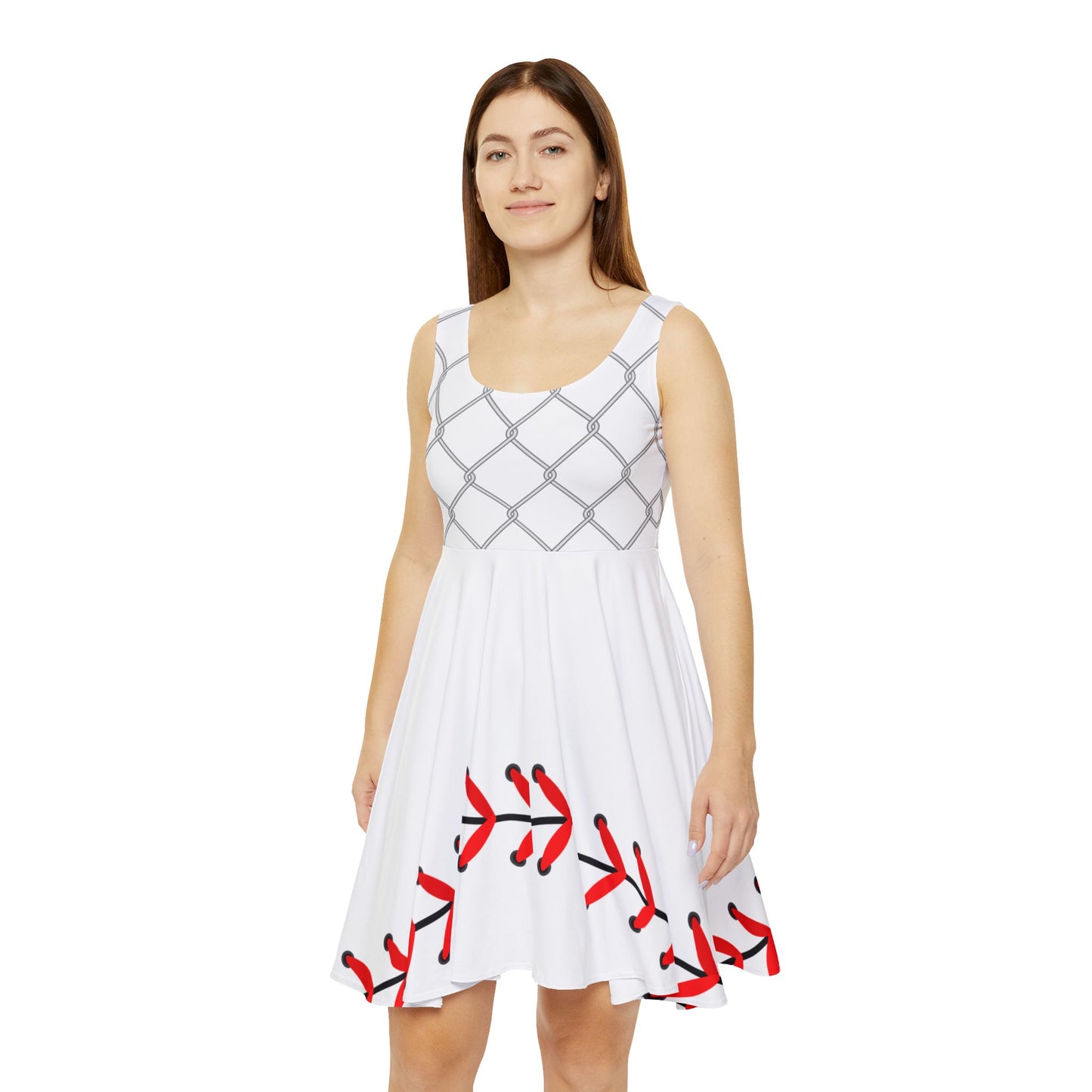 Baseball-Themed Women's Skater Dress | Casual Summer Dress for Sports Lovers, Trendy Outfit for Game Day, Perfect for Parties, Gift [...]