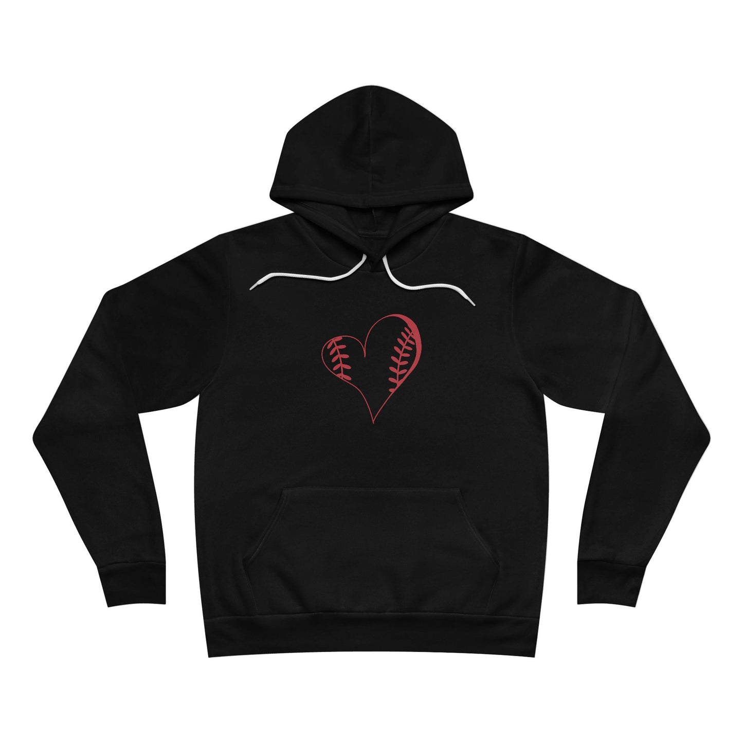 Heart Shaped Baseball Hoodie for Women & Girls | Cute Game Day Baseball Sweatshirt