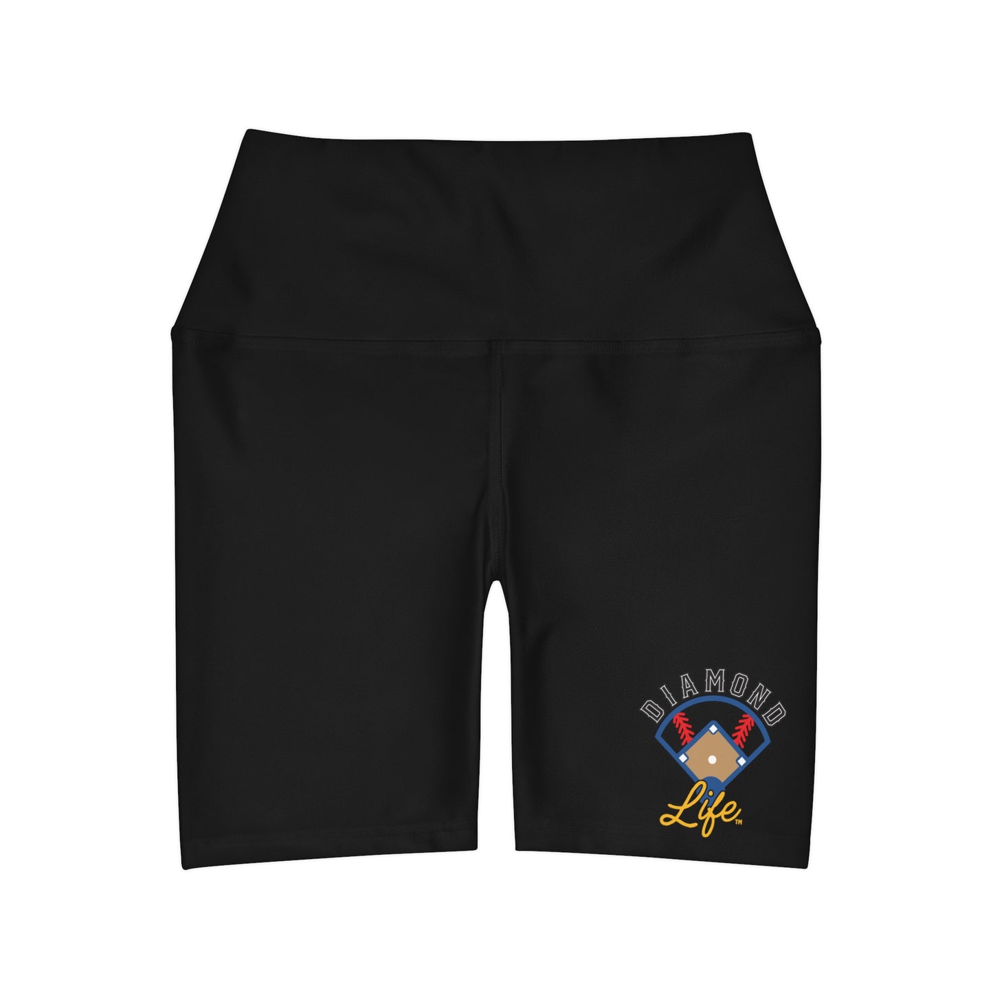 High Waisted Yoga Shorts (AOP)