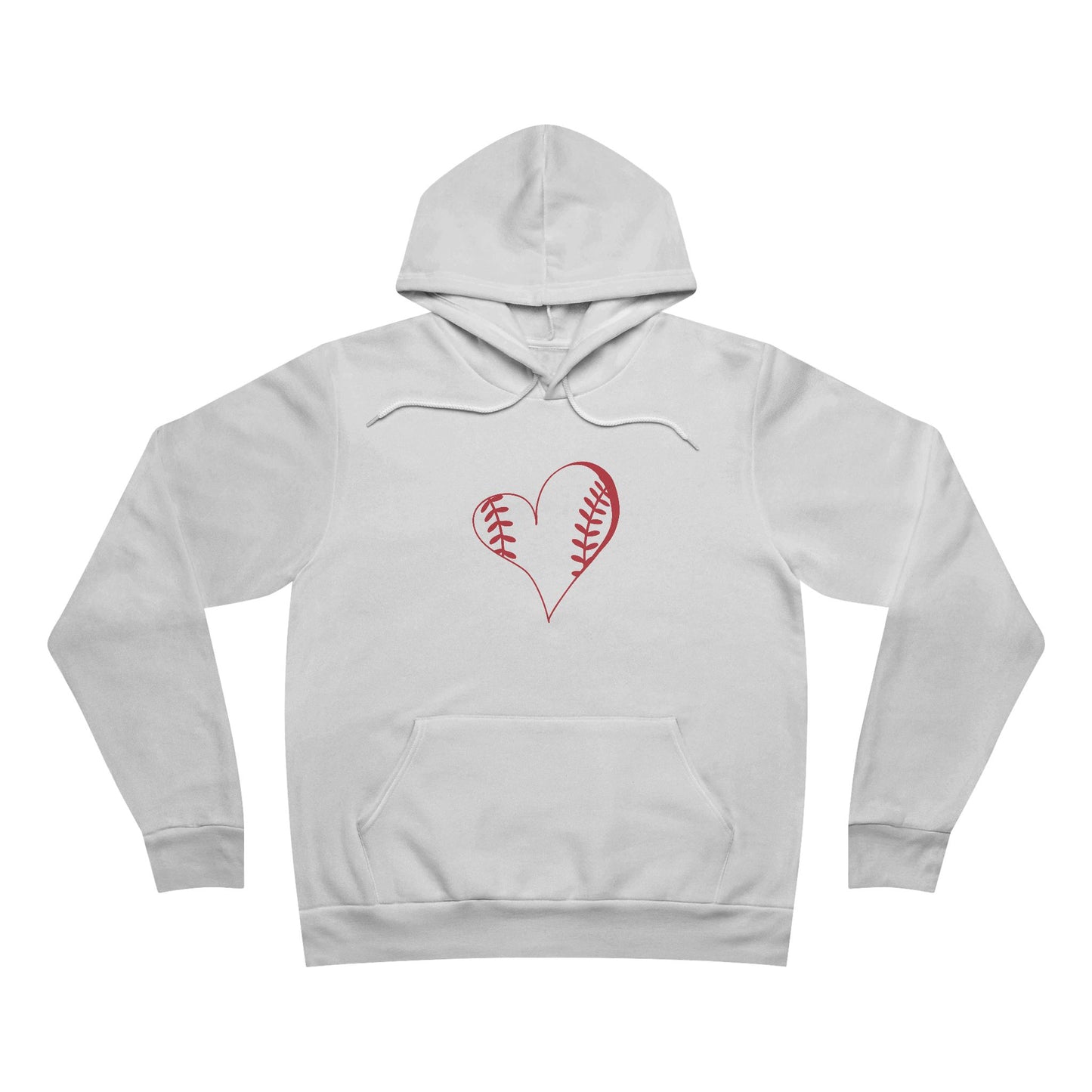 Heart Shaped Baseball Hoodie for Women & Girls | Cute Game Day Baseball Sweatshirt
