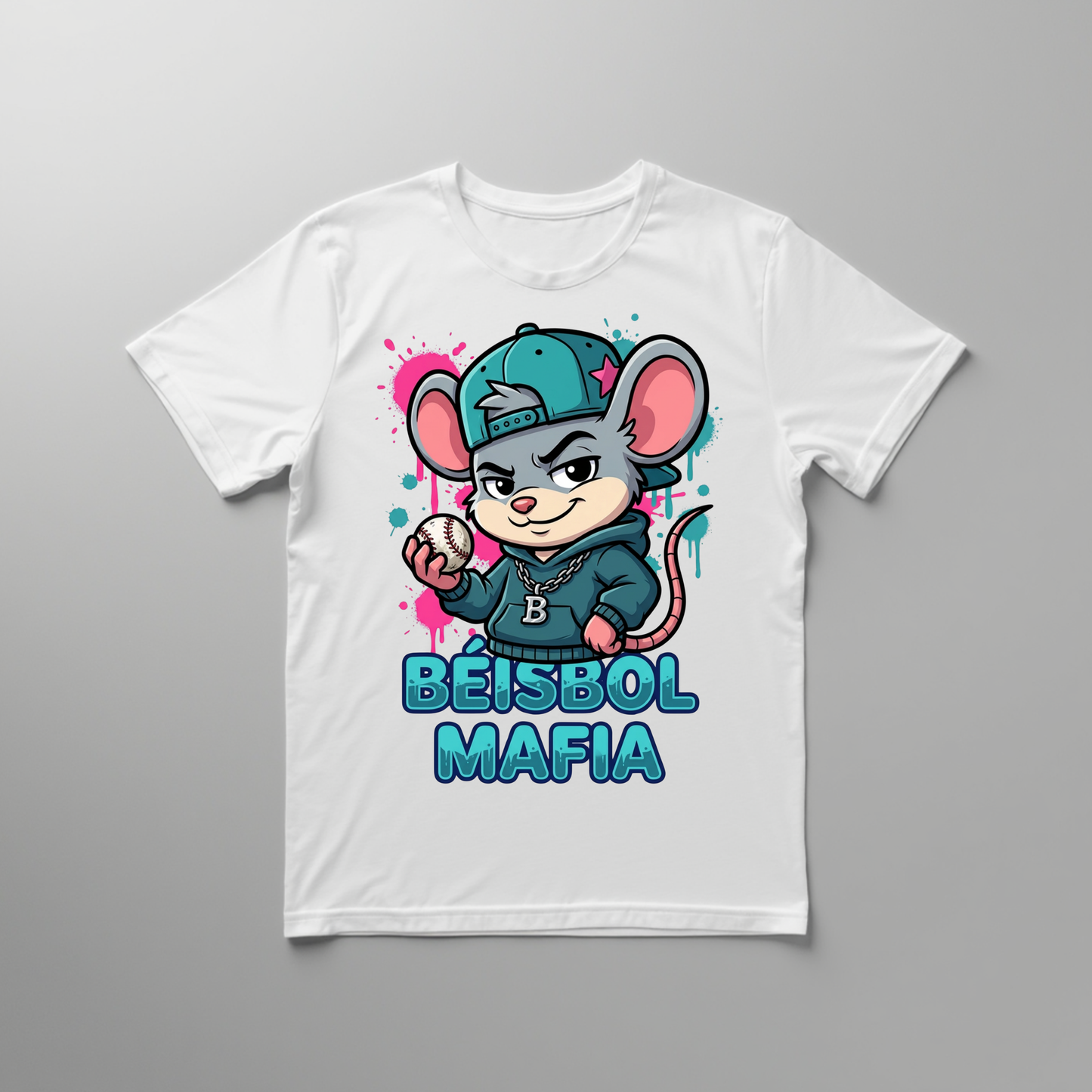 Baseball Mafia Tee — Baseball Mouse Graphic Shirt