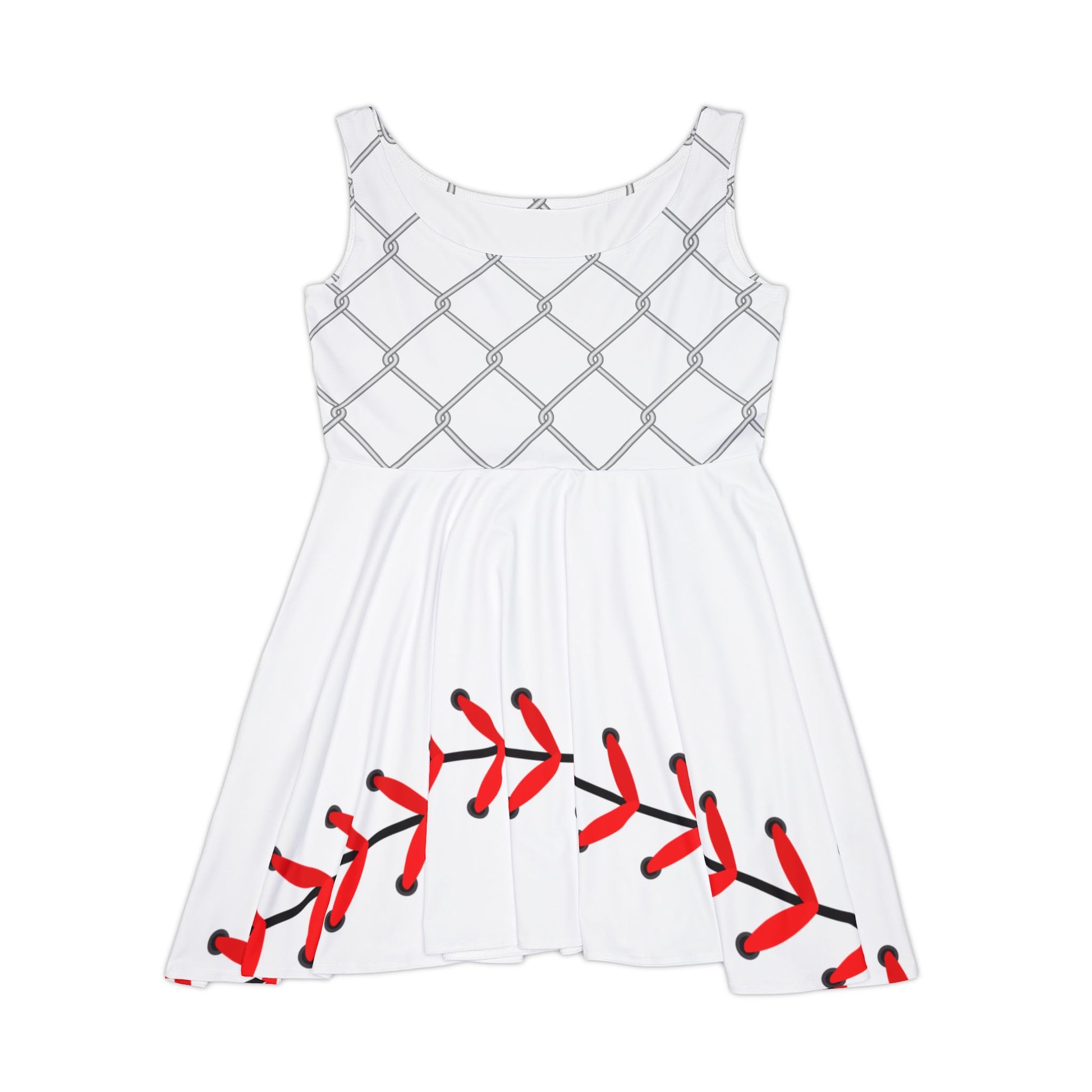 Baseball-Themed Women's Skater Dress | Casual Summer Dress for Sports Bases Loaded, LLC. Baseball-Themed Women's Skater Dress | Casual Summer Dress for Sports Bases Loaded, LLC.