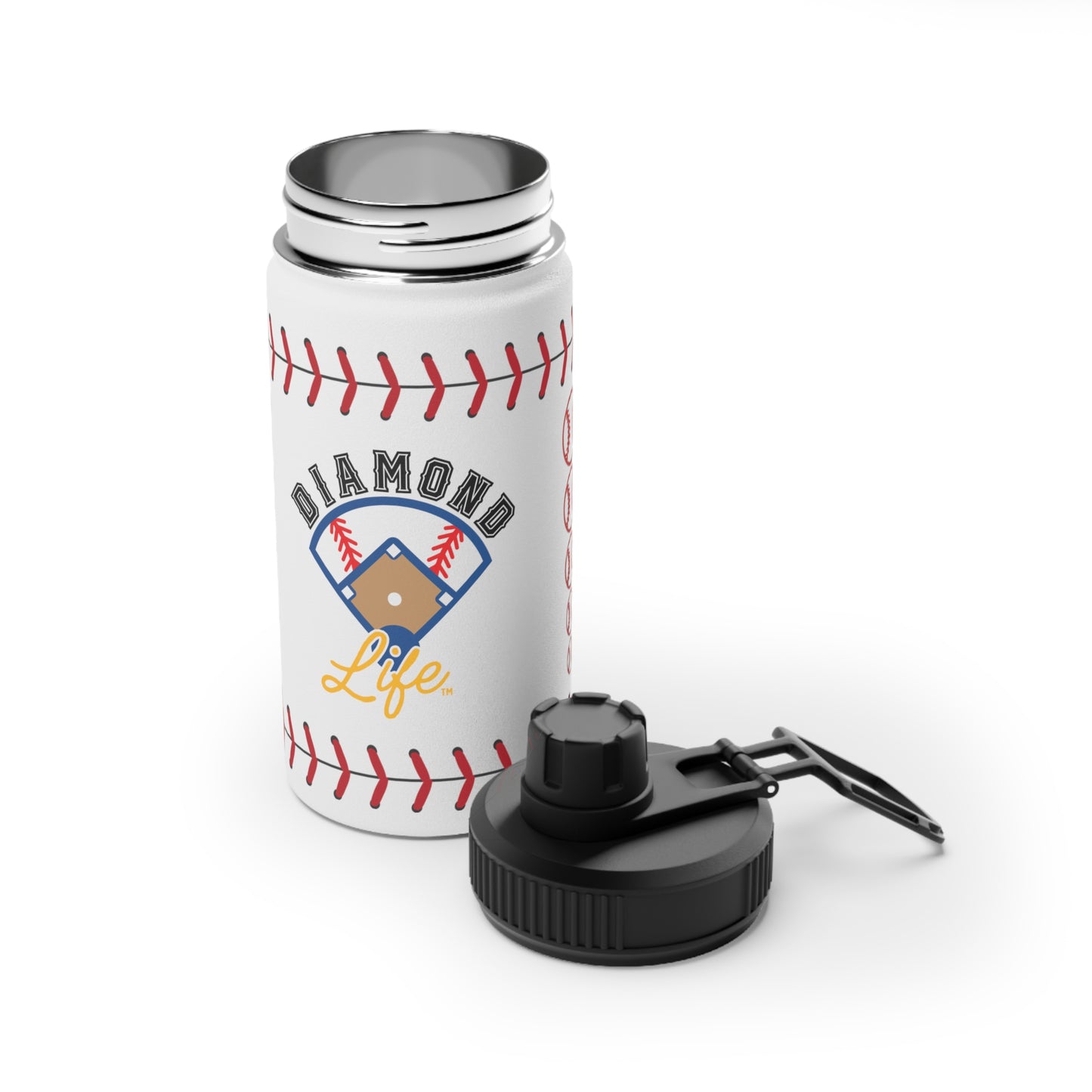 Diamond Life Stainless Steel Water Bottle – Sports Lid